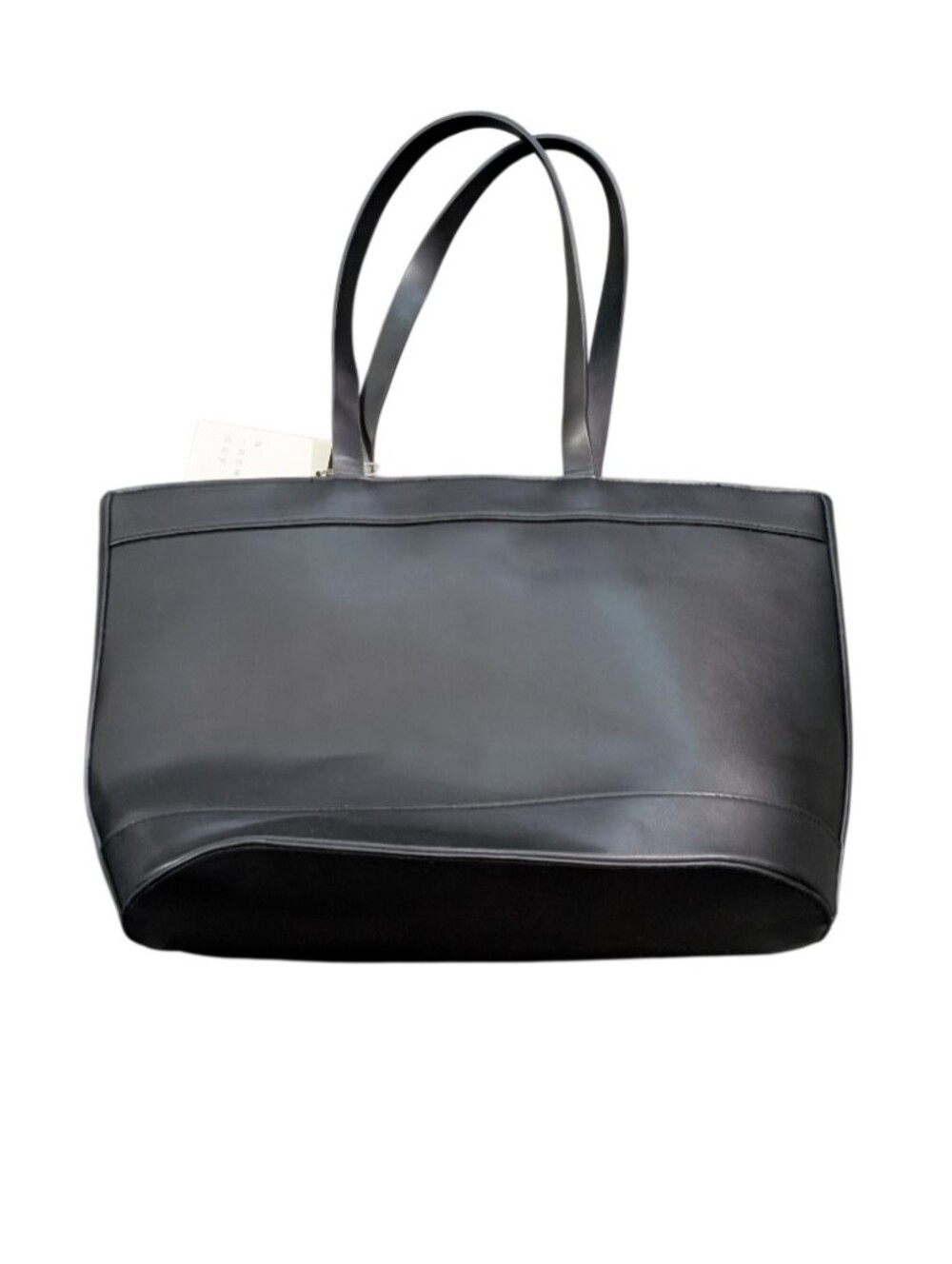 A New Day Black Woven-Overlay Tote Bag MSRP $40 - Picture 2 of 8